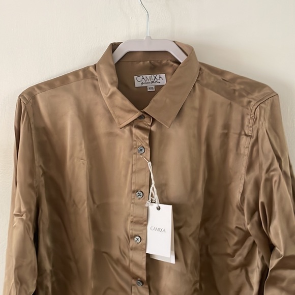 Camixa blouse, satingold, XXL (18-20) - Picture 5 of 5